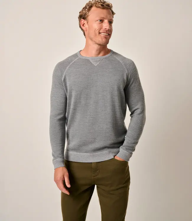 Johnnie-O Boggs Light Grey Merino Sweater