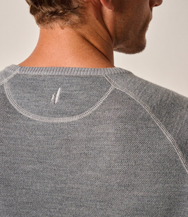 Johnnie-O Boggs Light Grey Merino Sweater