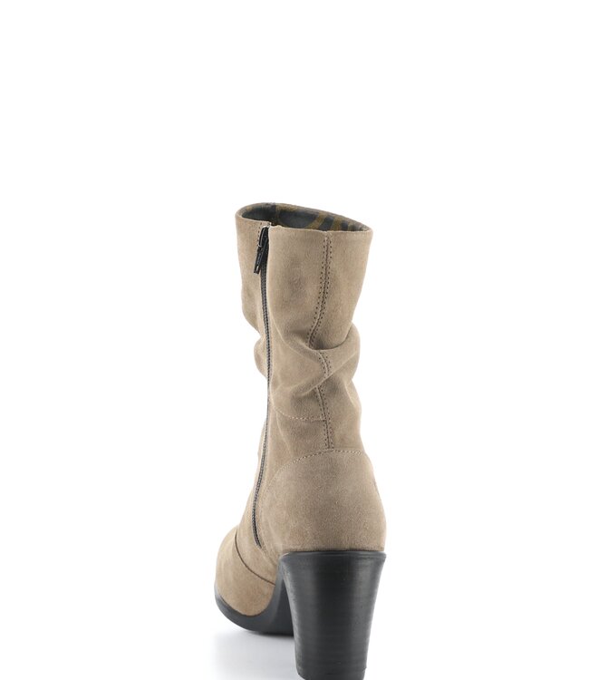 Fly London Taupe Suede Klei Scrunch Boot