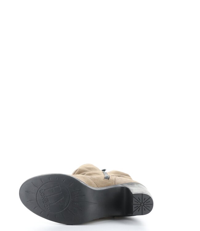 Fly London Taupe Suede Klei Scrunch Boot