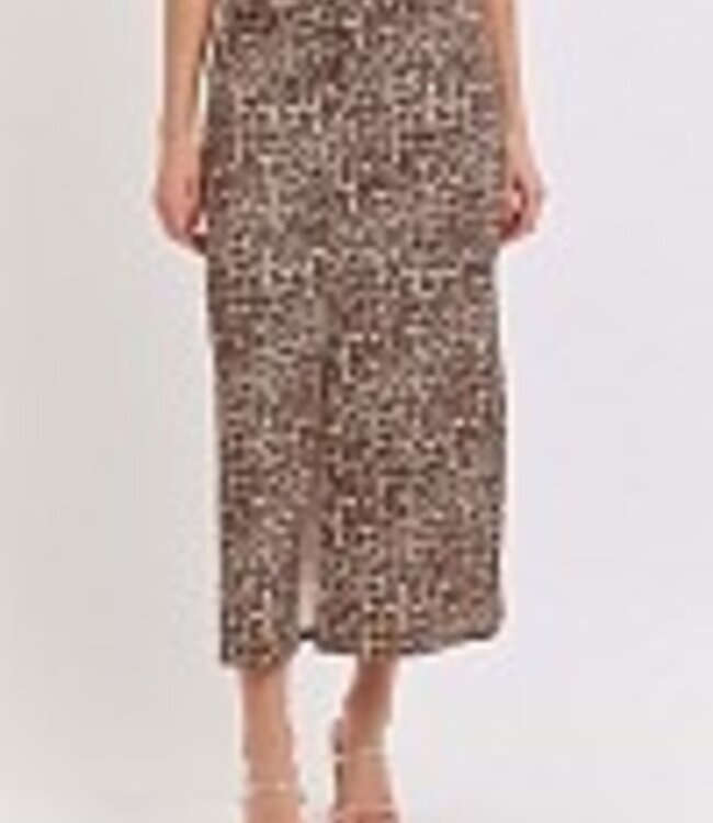 Cello Leopard Midi skirt