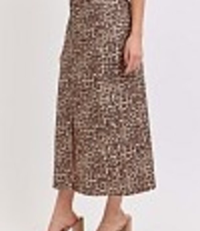 Cello Leopard Midi skirt