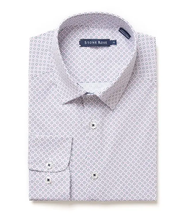 Stone Rose Multi Micro Print Shirt