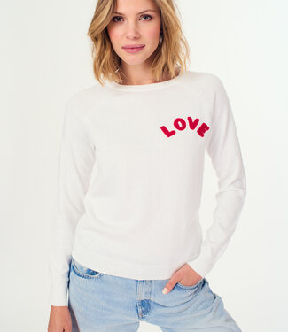 J Society White Love Sweater