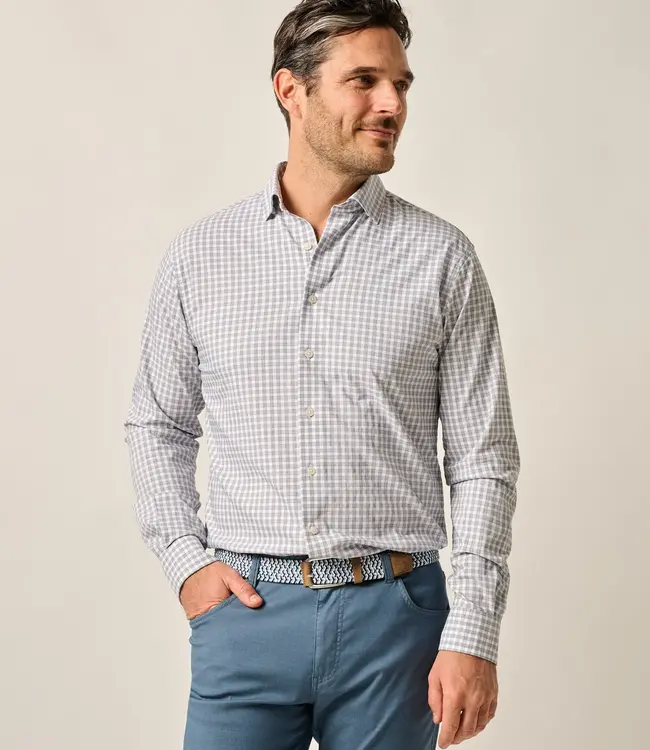 Johnnie-O Westwood L/S Shirt Lt. Gray