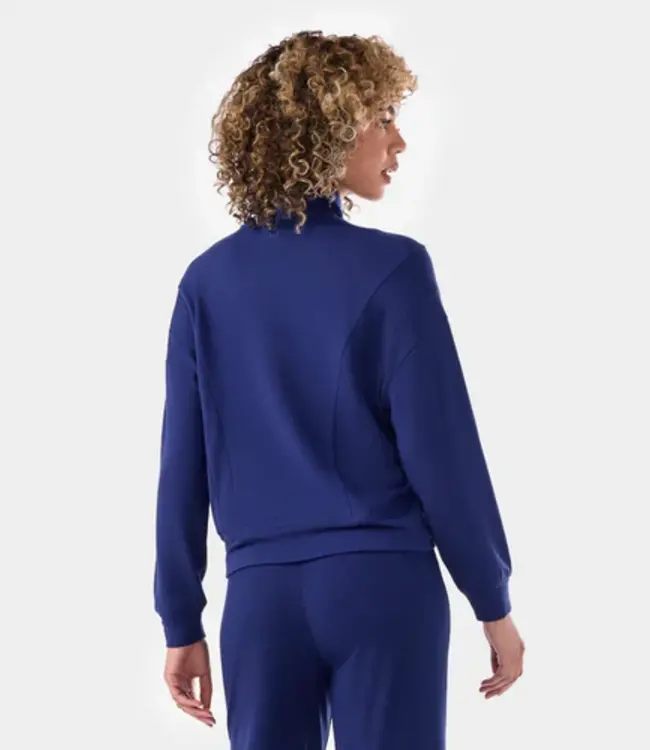 TAVI Cozy 3/4 Zip Cozy Fleece Pullover Navy