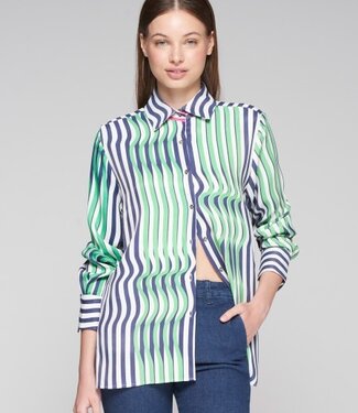 Vilagallo Vertical Line Blouse