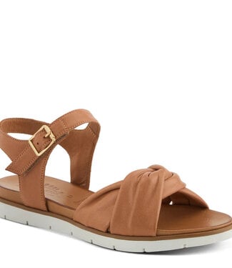 Spring Step Tan Twisted Knot Sandal