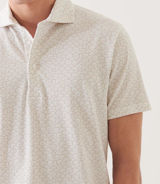 Patrick Assaraf Clay Print Polo