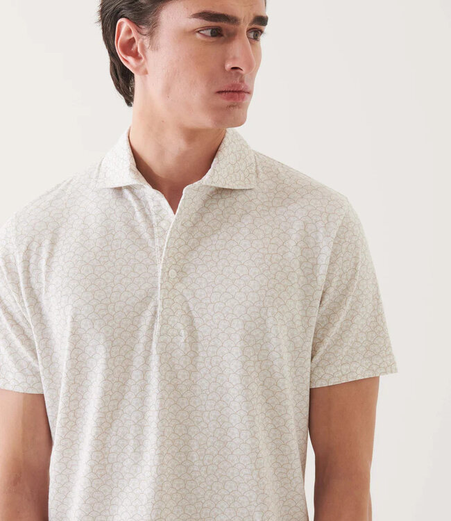 Patrick Assaraf Clay Print Polo