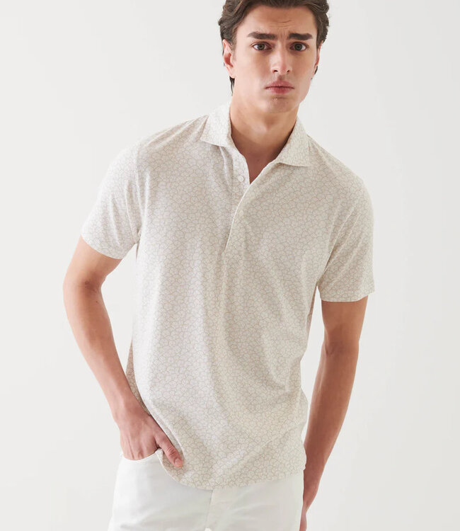 Patrick Assaraf Clay Print Polo