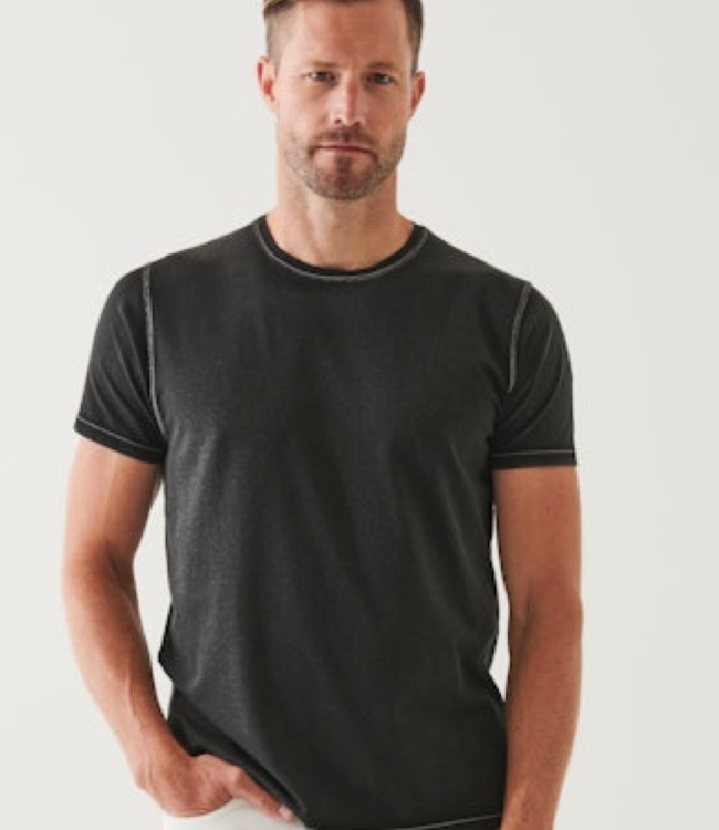 Patrick Assaraf Green Old Wash Crew