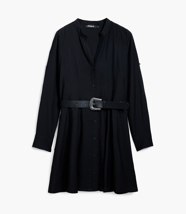 Desigual Black Belted Dress