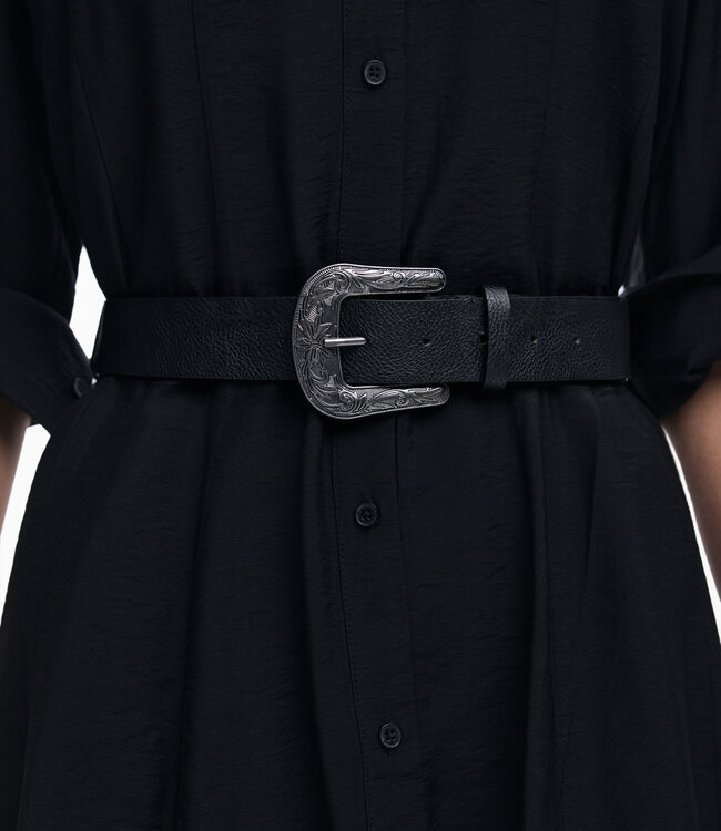 Desigual Black Belted Dress