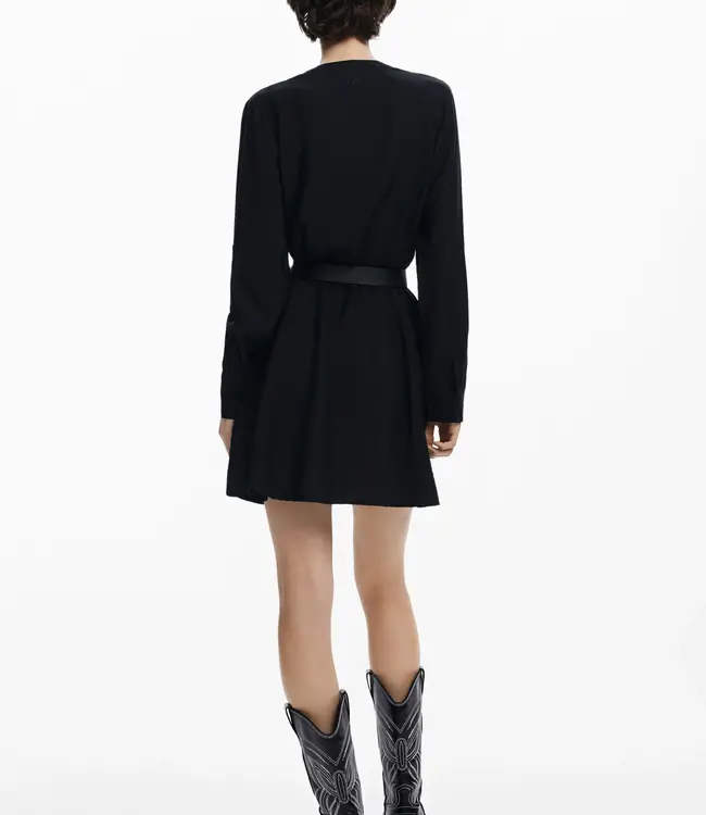 Desigual Black Belted Dress