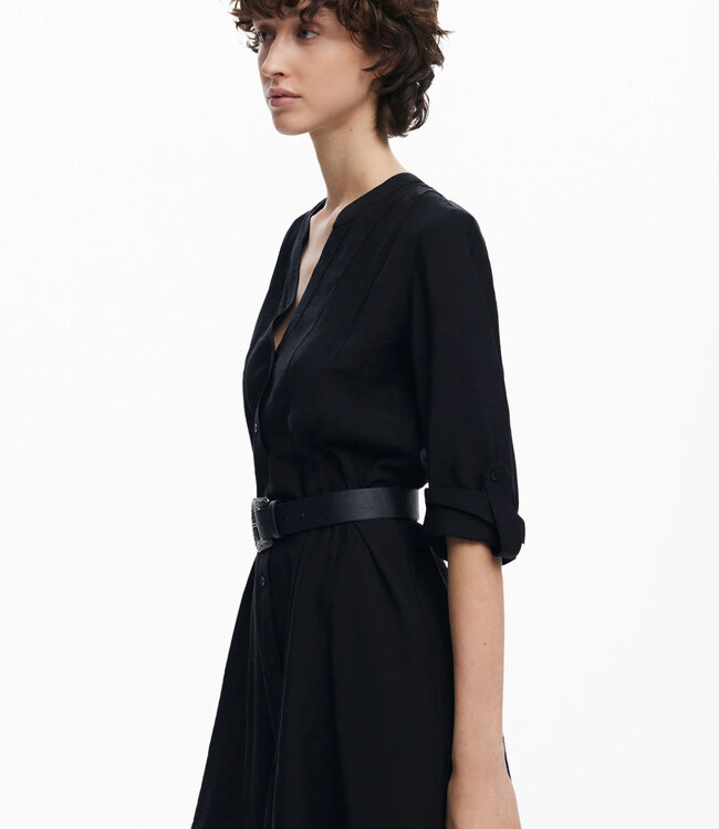 Desigual Black Belted Dress