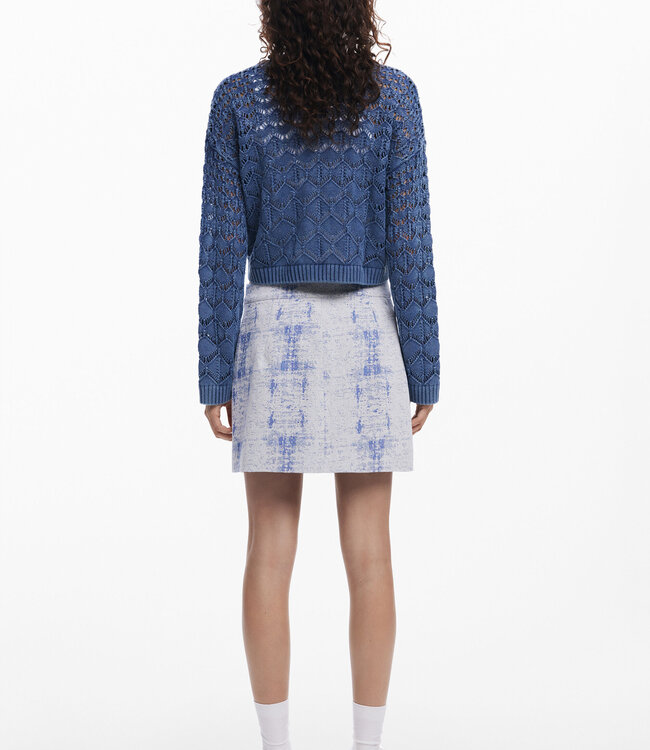 Desigual Light Denim Short Skirt