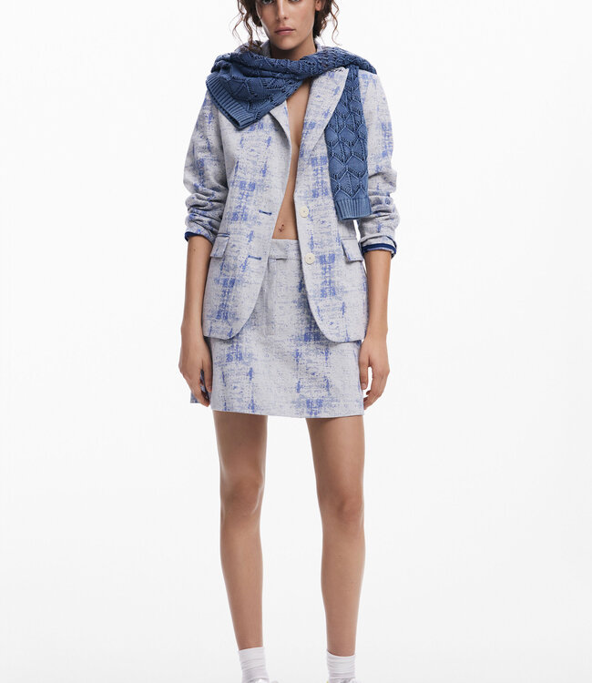 Desigual Light Denim Short Skirt