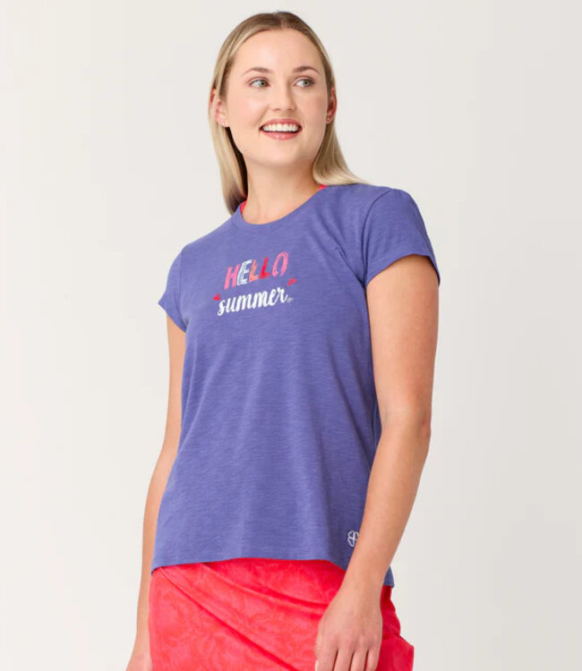 Krimson Klover Aila Graphic Blue Tshirt