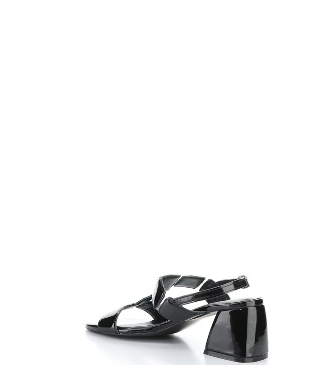 Bos & Co Glow Black Patent Sandal