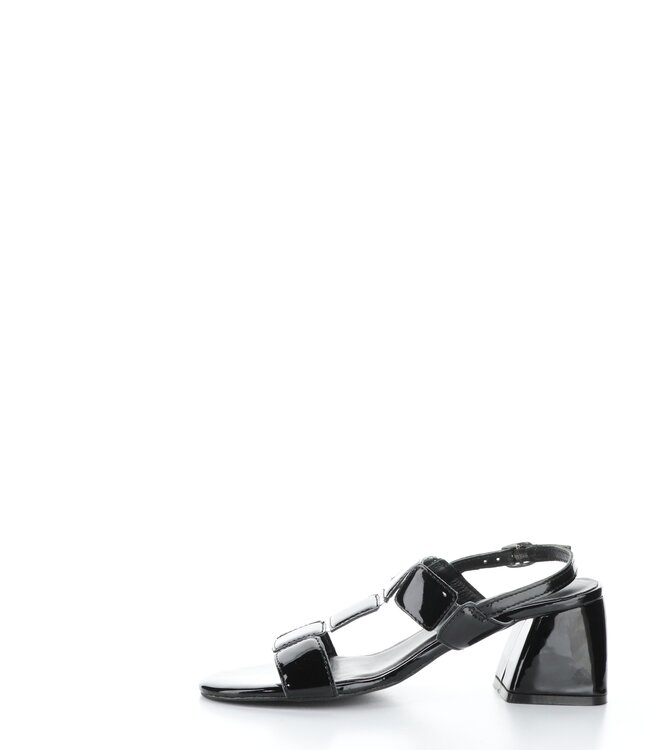 Bos & Co Glow Black Patent Sandal