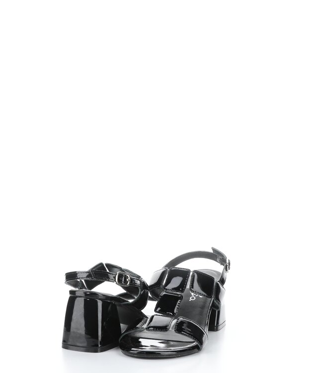 Bos & Co Glow Black Patent Sandal