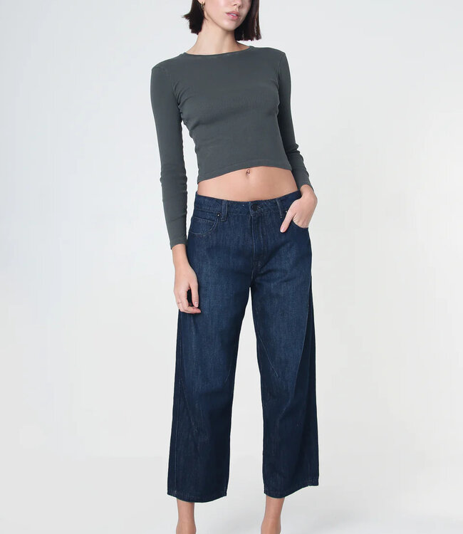 Noend Maggie Cropped Balloon Denim