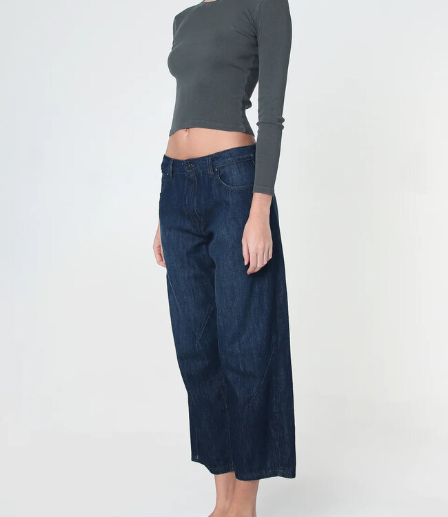 Noend Maggie Cropped Balloon Denim