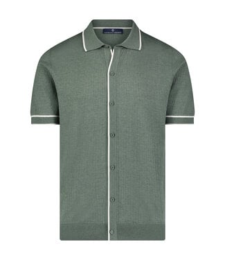 Luchiano Visconti Front Trim Short Sleeve Deep Sage