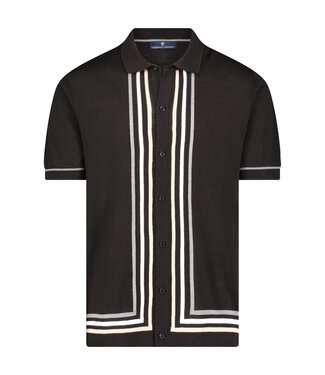 Luchiano Visconti Black Tri Color Stripe