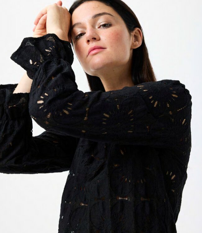 Leo & Ugo Black Lace Long Sleeve