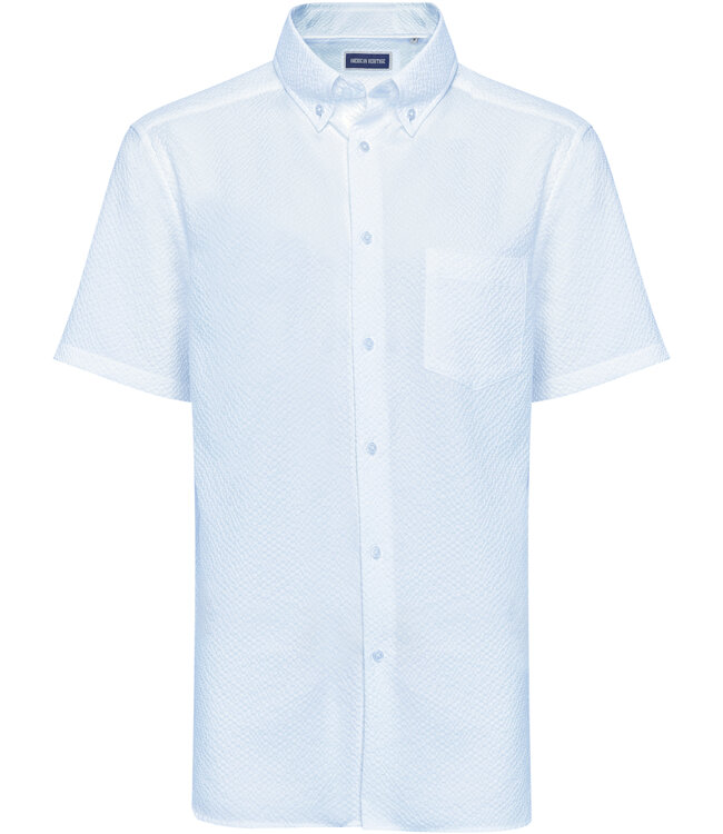 American Heritage Seersucker Sky Blue Shirt