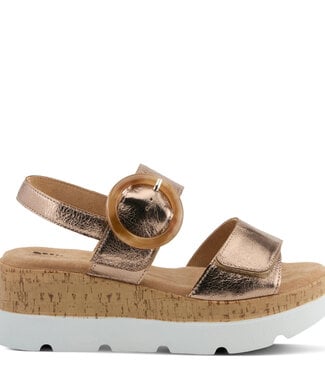 Spring Step Two Strap Bronze Sandal