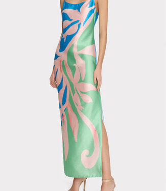Milly Lily Floral Satin Dress