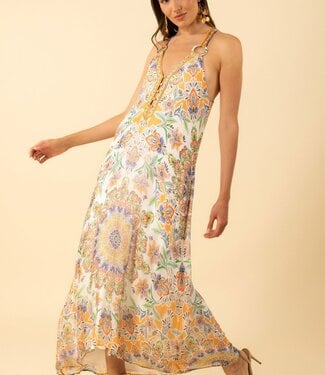 Hale Bob Rival Chiffon Halter Dress