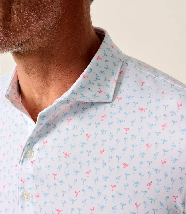 Johnnie-O Pin Up Polo White