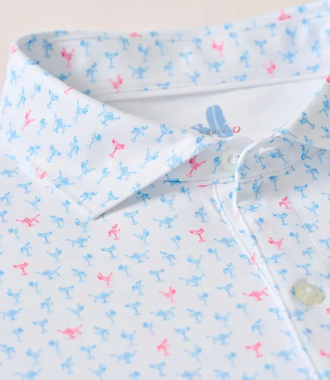 Johnnie-O Pin Up Polo White