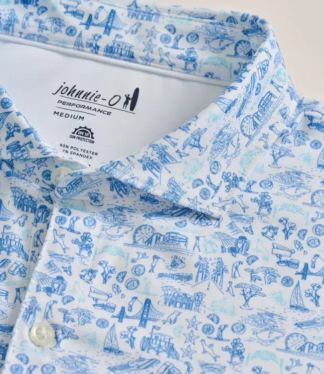 Johnnie-O Johnnie Jo 20th Polo Lt Blue