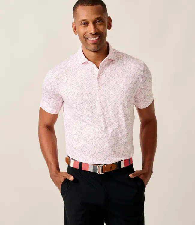 Johnnie-O  Plumeria Polo Red/Wine