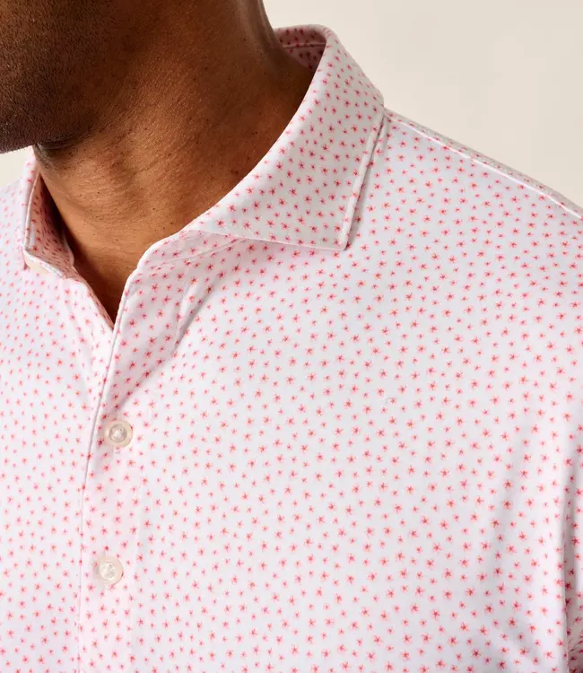 Johnnie-O  Plumeria Polo Red/Wine