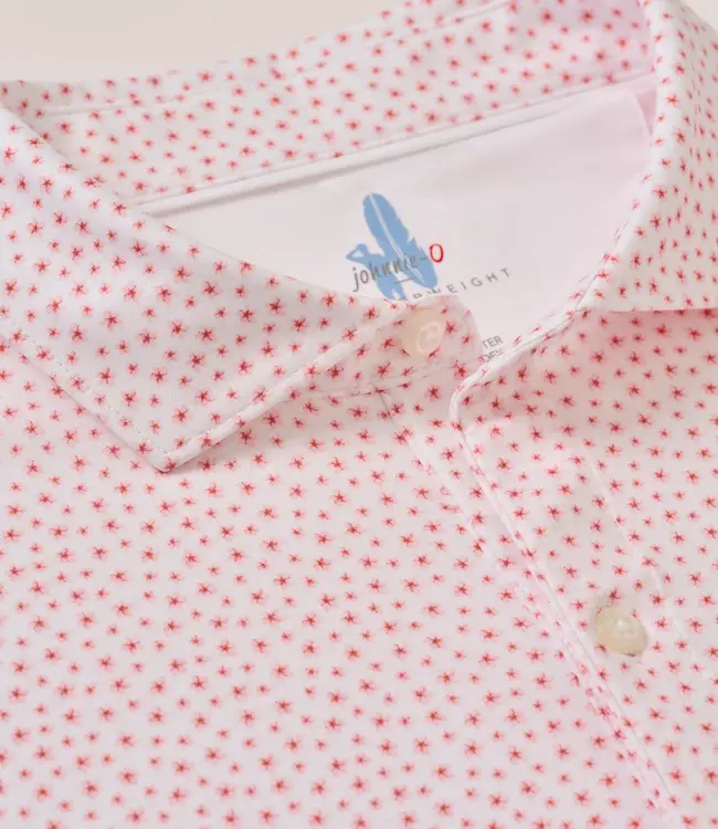 Johnnie-O  Plumeria Polo Red/Wine