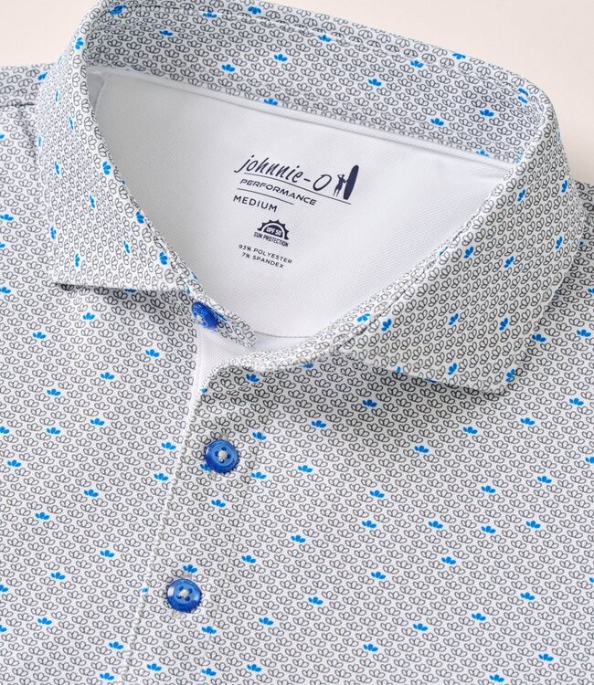 Johnnie-O  Poppy Polo Blue/Wht