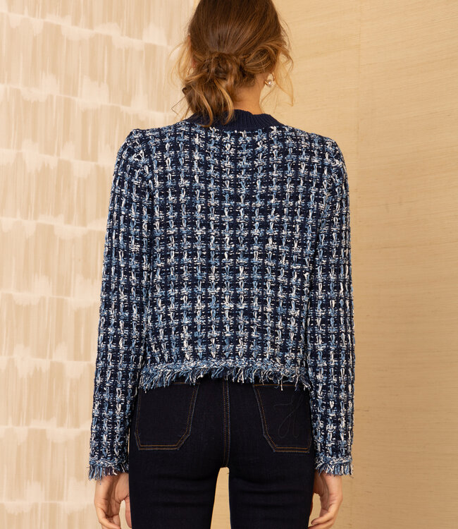 Hale Bob Boucle Cardigan/Jacket Navy