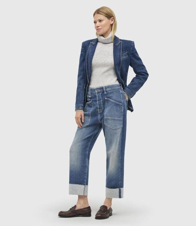 Brown/Black Baggy Straight Jean