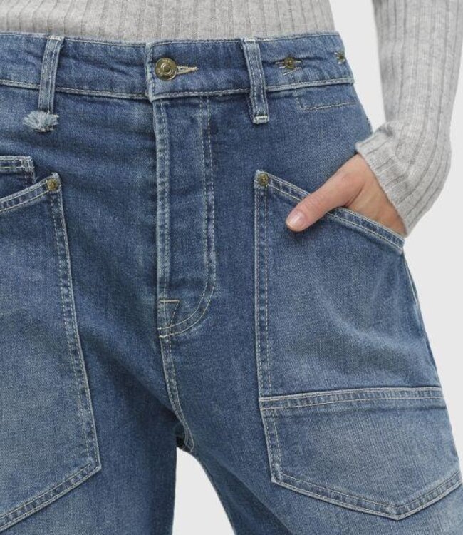 Brown/Black Baggy Straight Jean