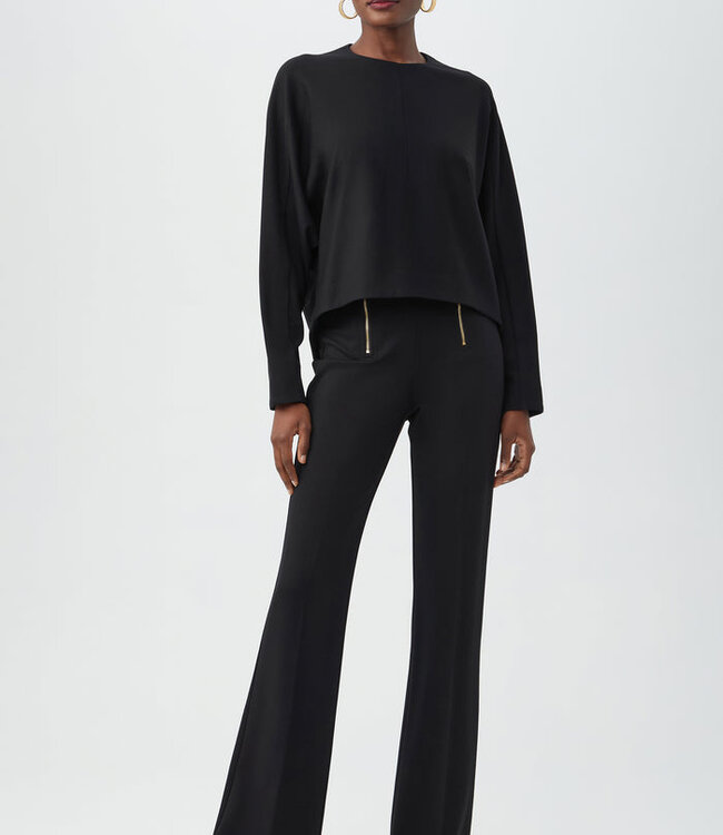 Trina Turk Kiara Black Zipper Pant