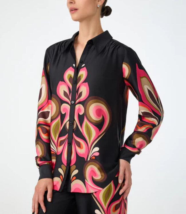 Trina Turk Cassavetes Border Print Top