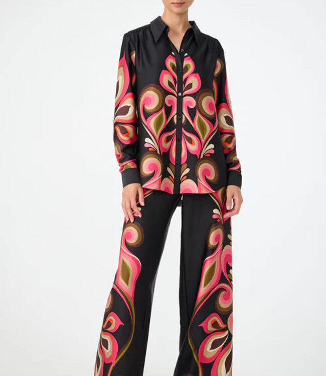 Trina Turk Cassavetes Border Print Top