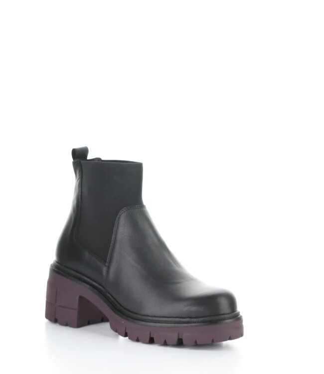 Bos & Co Bianc Black w/Bordo Sole Bootie