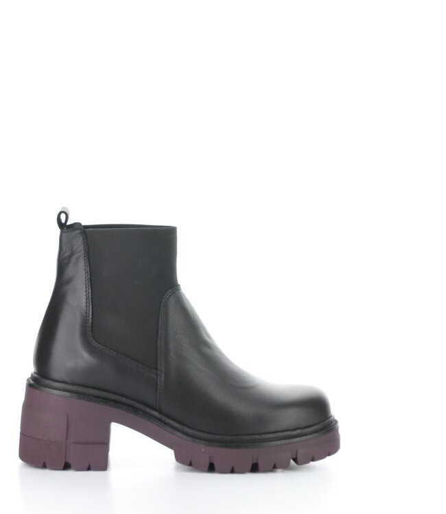 Bos & Co Bianc Black w/Bordo Sole Bootie